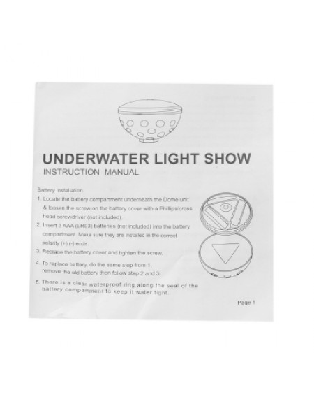 BRELONG Bathtub Swimming Pool LED Light Floating Water Underwater Show